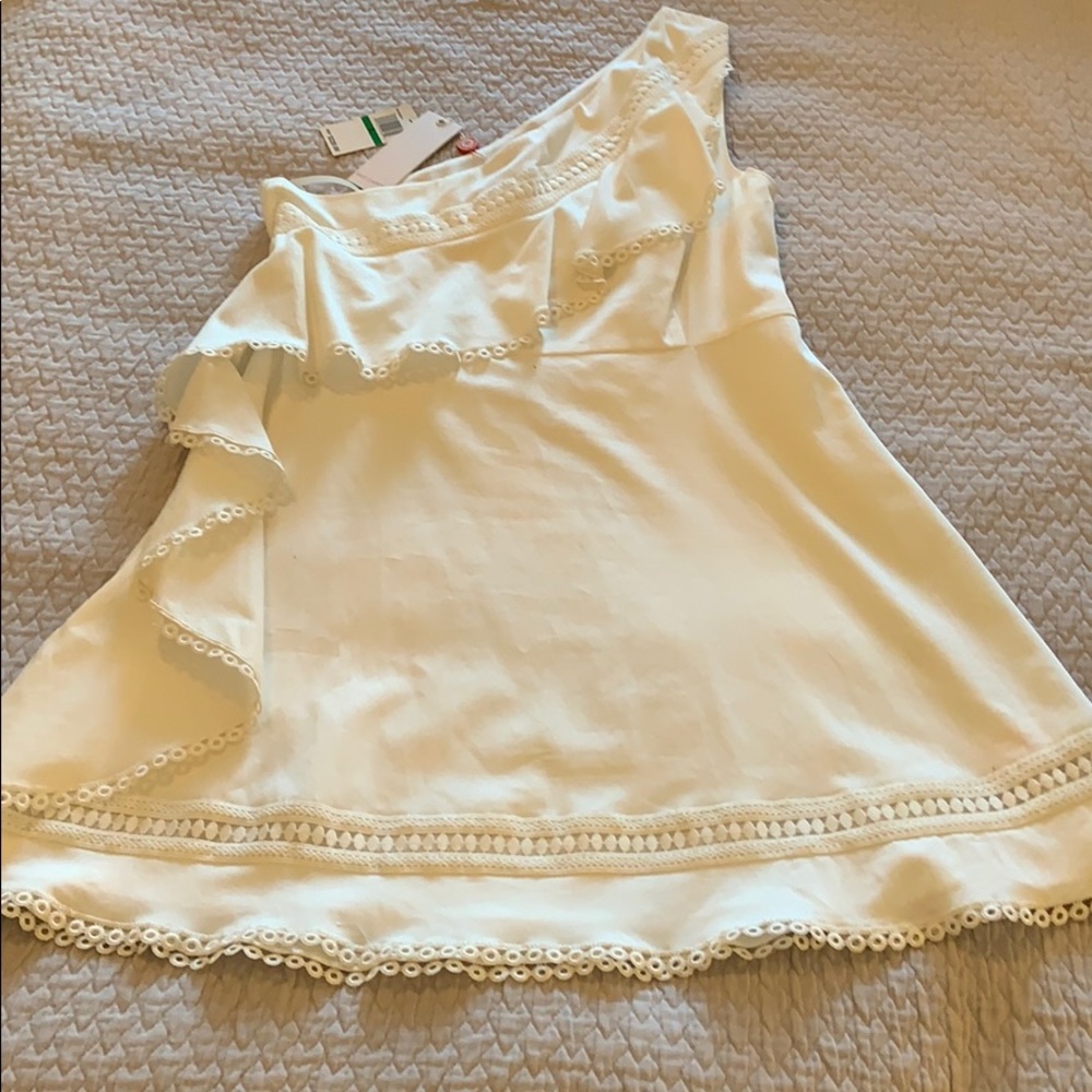 White one shoulder dress